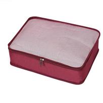 Mesh Travel Storage Bag Clothes Tidy Organizer Clothing Storage Wardrobe Suitcase Pouch  Outdoor SMALL rožinė