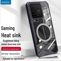 Freeson Magnetic Cooling Phone Case for vivo iQOO 15 Ultra juoda