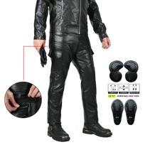 VOLERO Unisex Slim Fit Odinės Motociklininko Kelnės - Retro, Vėjui Atsparios, Kvėpuojančios ir Kritimą Saugančio Dizaino XL