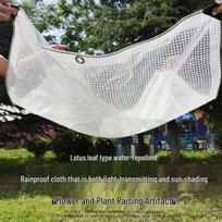Thickened Transparent Tarpaulin: Waterproof & Sunproof Canopy Cover 0.6x2m (Actual 0.5x1.9m) balta