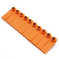 100 Pcs Livestock sheep Ear Tags No Word Ear Signage Animal Identification Card Sheep Goat Pig Cattle Ear Tags Farm Equipment oranžinė