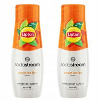2x Lipton Ice Tea Peach SodaStream Syrup