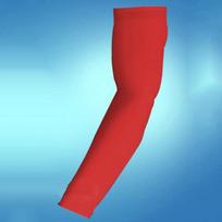 Sports Armlet Basketball Bike Elastic Arm Long Sleeve Guard Cover Protector raudona