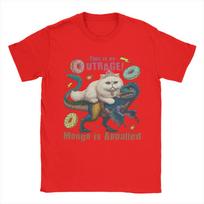 Mens TShirt Dungeon Crawler Carl Mongo is Appalled Vintage 100 Cotton Tees Short Sleeve  T Shirt Crew Neck Clothes Gift Idea S