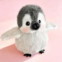 26cm Rožinis Pingvinas Pliušinis Žaislas Minkšta Pilka ir Balta Kimšta Lėlė Mielas Kūdikio Hug Pagalvė Vaikų Gimtadienio Dovana Namų Miegamojo Dekoras 26cm gray