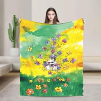 Cartoon Diddl Diddlina Warm Blankets  Picnic Plush Bedding Throws Street Trend Couch Chair Flannel Bedspread Sofa Bed Cover 75cmx90cm