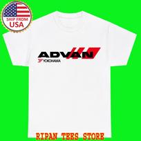 Yokohama Advan Tires White T-Shirt Tee Top Unisex S