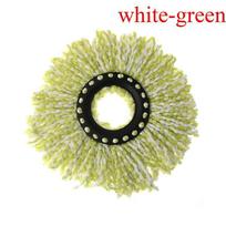 Magic Household 360° Rotating Mop Head Cleaning Pad Microfiber Brush Floor Cleaner balta/žalia