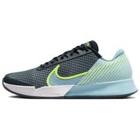NikeCourt Air Zoom Vapor Pro 2 HC Armory Navy Denim Turquoise Unisex Sportbačiai Blue Volt DR6191-400 43