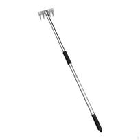 Garden Weed Puller, Hand Rake, Weeding Tool with Detachable And Ergonomic Handle for Fieldwork, 5 tooth