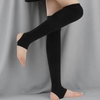 Women's Sports Spandex Sun Protection Knee Socks Black/Over-the-knee