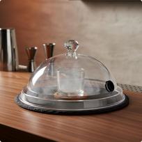 Scientific Gastronomy Dome Food Grade Material Infusing Cloche Clear Construction Smoke Infuser