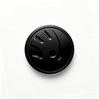 43mm Car Auto Steering Wheel Sticker Decoration Logo Badge for Skoda Fabia Octavia Karoq Kodiaq Kamiq Superb Rapid Citigo Scale juoda