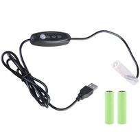 1 Set 2A Dummy Battery Elimination USB 5V Power Supply Cable Cord Replacement for 1 to 3pcs 1.5V 2A LR6 Batteries 1