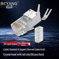 BOYANG CAT6A Shielded RJ45 10 Gigabit Ethernet Plug