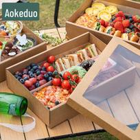 Aokedo Vienkartinės iškylų ir bento dėžutės beige