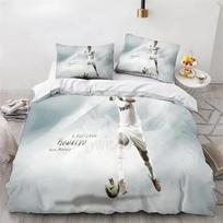 Duvet Cover Set Ronaldo Idol Football Star 3D Printed Quilt Cover for Teens Kids Boys Girls Soft Bed Cover with Zipper 135x200cm