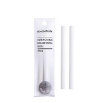Pen Style Press Pencil Eraser Writing Pencil Rubber Creative Retractable Eraser  School Refills