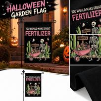 Halloween Garden Flag for Outdoor Decoration, Double-Sided Fall Yard Flag, 1218 Inch One Size juoda
