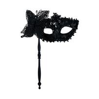 Halloween Sequin Butterfly Handheld for Party Costume Accessories One Size juoda