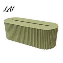 Cable Management Box Box with Cover Power Strip And Electrical Cord Solution Organizer for Home Office Desktop Wire Hider žalia