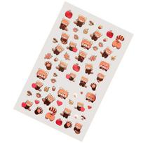 Decorative Stickers Decals for Phone Case Tablet Laptop Featuring Cute Red Small Raccoon Sketches DIY Craft PET Easy to 1
