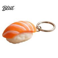 Sushi Clicker Keychain 3D Printed Fidget Toy Japanese Shape Finger Push Toy Keychain Portable Stress Relief Fake