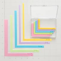 5/7pcs Precision Layering Precision Alignment Rulers Paper Positioning Rulers Set  Card Making Style1 (with box)