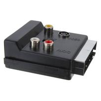 SCART To AV Interfaced Adapter 21Pin Male Female Port Slip Proof Converter For Convenience 1