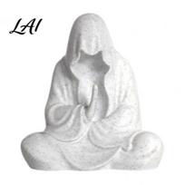 Meditation Desk Accessory 3D Printed Faceless Buddha Figurine Statue for & Minimalist Ornament Spiritual Room Sitting Sculpture Shelf Decoration