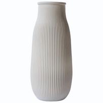Fjord 3 Glass Vase, Dark Beige, 25 Cm