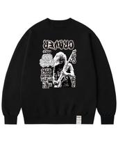 Graver Ordinary [Odnr-Unisex] Guitarist Punk Sweatshirt_Black Black/S