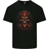 Evil Death Emperor Demon Grim Reaper Devil Cotton Mens T-Shirt- XXL