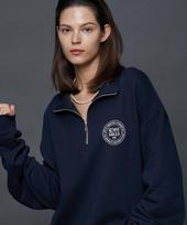 Step Only Sunny Hills Logo Half Zip-Up (Navy) Navy/0 (Small)