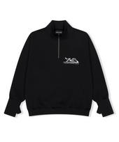 Yes Ic Y.E.S Thumb Hole Half Zip Black S
