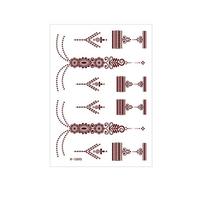 Red Mehndi Stickers Henna Tattoo Stickers Legs Arm Body Art Sticker  Women/Lady W 1589S