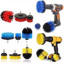 3pcs Drill Cleaning Brush Power Scrubber Brush for Bathroom Household Cleaning M mėlyna