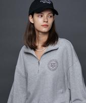 Step Only Sunny Hills Logo Half Zip-Up (Melange Grey) Melange Grey/1 (Medium)