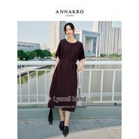 Anna Kou Quiet Luxury Lyocell Batwing Sleeve Dress XL