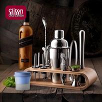 CLITON 304 Stainless Steel 13-Piece Cocktail Shaker Set