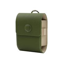 TINSOL 2026 New 1Pcs Universal Golf Rangefinder Leather Pouch Laser Rangefinder Belt Waist Pack Golf Ball Storage Bag žalia