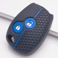 Silicone Key Cover for Renault Clio Kangoo Master Trafic Twingo Modus Megane Scenic Laguna Espace Honeycomb Texture Shockproof Car Remote Key Sleeve juoda