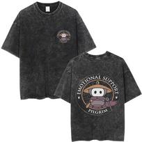 Game Hollow Knight Funny Vintage Washed T Shirt Men Women Clothing Casual Oversized Short Sleeve Tees Cotton T-Shirt Streetwear S įvairiaspalvis