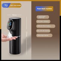 Automatic Hand Sanitizer Dispenser Sensor-Controlled Smart Electric Foam Detergent Machine Wall-Mounted Rechargeable ABS Plastic (as the picture,USB&5V)