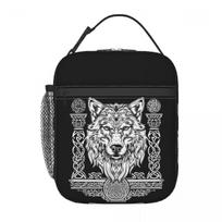 Norse Nordic Viking Celtic Insulated Lunch Bag for Women Children Leakproof Food Boxes Thermal Lunch Box Tote One Size