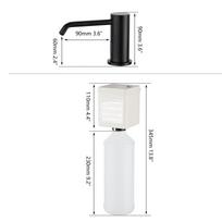 ABS 1000ml Automatic Soap Dispenser Touchless Sensor Wall-Mounted Modern Hand Sanitizer Big Shampoo Detergent Hotels juoda