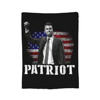 God Has Great Friends Charlie Kirk ,Toby, Ozzy, Rogan Blanket Flannel Awesome Warm Throw Blankets for Home Spring Autumn, Size: 75*100cm, Weight: 230 GSM