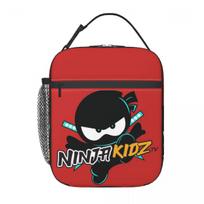 Ninja Kidz izoliuotas pietų krepšys moterims, vaikams, nešiojamos maisto dėžutės, terminė pietų dėžutė, krepšys One Size
