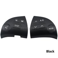 1Pair Steering Wheel Button Covers 84250-33190 for Lexus ES240 ES350 2006-2012 (Two Colors Available) Black Cover
