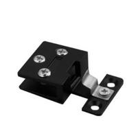 1Pcs Cabinet Hinge Cupboard Clamp Display Cabinet Door Hinge Glass Hinge Glass Clamp Glass Clip Black for 4-5mm